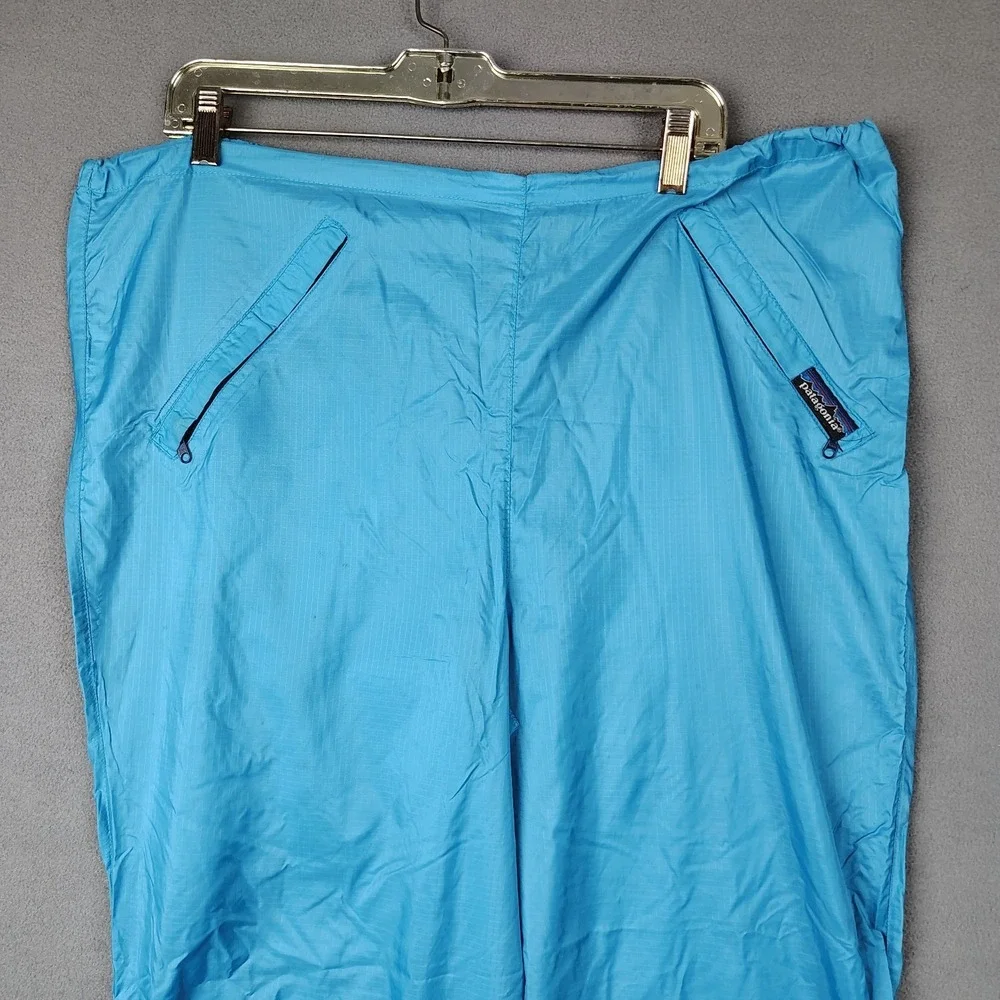 Vintage 90s Patagonia Rain Windbreaker Pants Men Large XL Blue Light Outer Layer